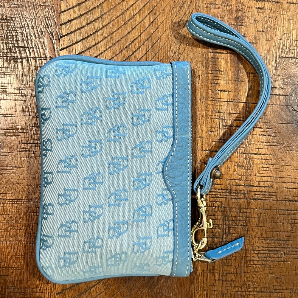 Dooney & Bourke Blue Wristlet Wallet